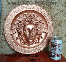 Load image into Gallery viewer, History Medusa Artifact Carved wall plaque Sculpture Statue 12&quot; www.Neo-Mfg.com high relief c6
