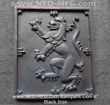 Load image into Gallery viewer, Animal LION Rampant Lowenbrau sculpture wall Plaque www.Neo-Mfg.com 6&quot;
