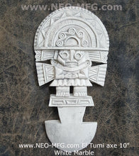 Load image into Gallery viewer, History Peru Inca Mesoamerican El Tumi Axe Sculptural wall relief plaque 10&quot; www.Neo-Mfg.com j2
