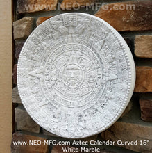 Load image into Gallery viewer, History MAYAN AZTEC CALENDAR Sculptural wall relief plaque 16&quot; curved www.Neo-Mfg.com
