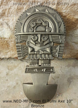 Load image into Gallery viewer, History Peru Inca Mesoamerican El Tumi Axe Sculptural wall relief plaque 10&quot; www.Neo-Mfg.com j2
