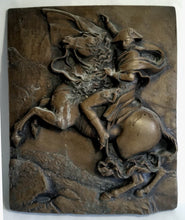 Load image into Gallery viewer, History Napoleon Crossing the Alps Artifact Carved Sculpture Statue wall high relief plaque www.Neo-Mfg.com 12&quot;
