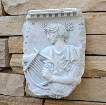 Load image into Gallery viewer, Roman Greek Parthenon harp lyrer music Artifact Carved Sculpture Statue www.Neo-Mfg.com e11
