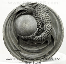 Load image into Gallery viewer, Gargoyle Dor Sculptural relief plaque www.Neo-Mfg.com 3.5&quot;
