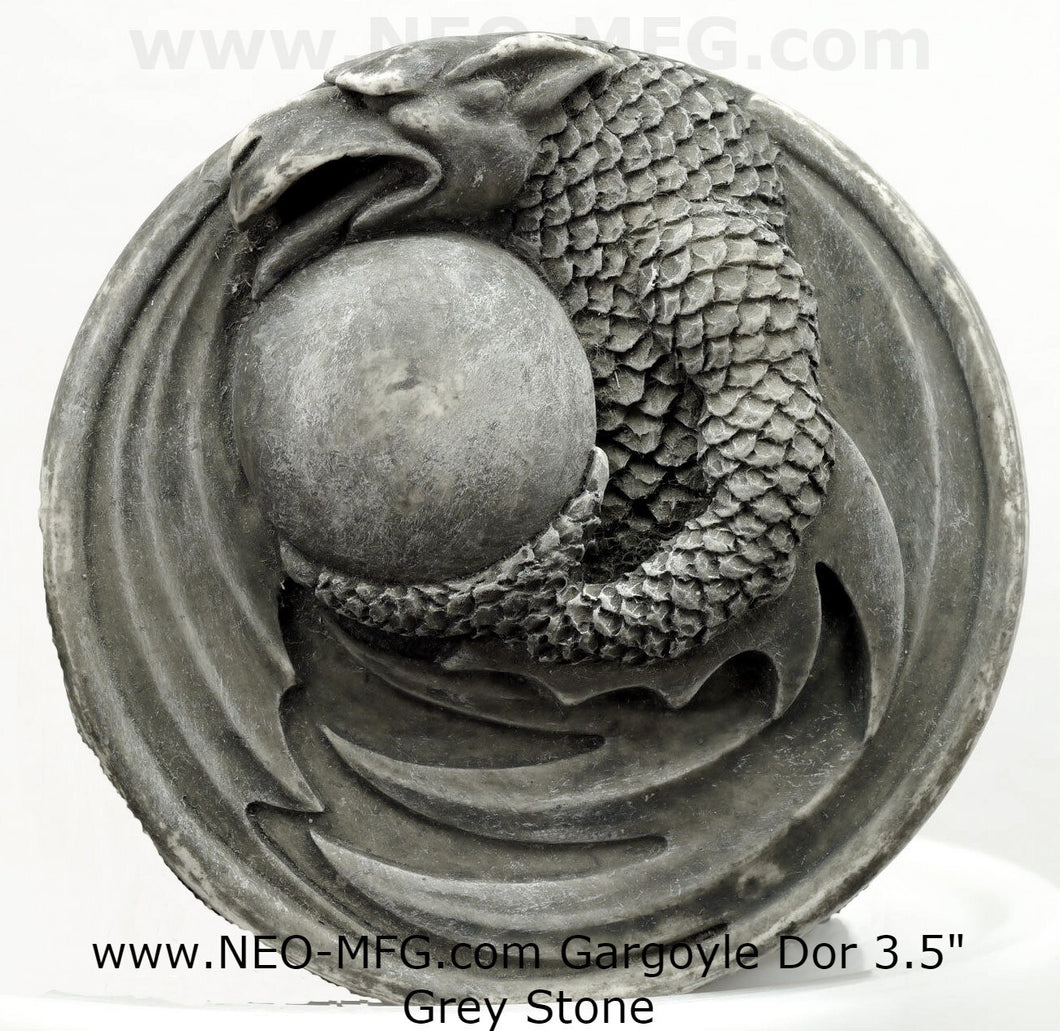 Gargoyle Dor Sculptural relief plaque www.Neo-Mfg.com 3.5