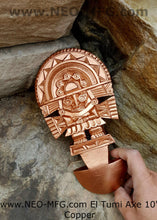 Load image into Gallery viewer, History Peru Inca Mesoamerican El Tumi Axe Sculptural wall relief plaque 10&quot; www.Neo-Mfg.com j2
