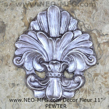 Load image into Gallery viewer, Decor FLEUR De Lis tuscan art wall sculpture plaque www.NEO-MFG.com
