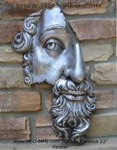 Load image into Gallery viewer, Marcus Aurelius Antoninus Augustus 3D Portrait Face Wall Plaque Sculpture Fragment 12.5&quot; www.Neo-Mfg.com
