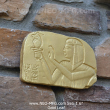 Load image into Gallery viewer, History Egyptian Seti 1 fragment Sculptural wall relief plaque www.Neo-Mfg.com 6&quot; k3
