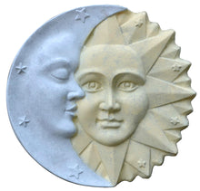 Load image into Gallery viewer, Sun &amp; Moon Harmony Wall sculpture plaque 15.5&quot; 2 tone finish Neo-Mfg
