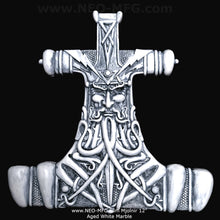 Load image into Gallery viewer, Celtic Thor Hammer Mjolnir wall sculpture statue plaque www.Neo-Mfg.com 12&quot; p14
