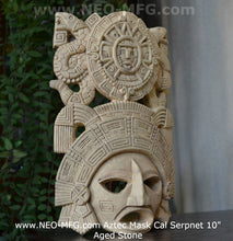 Load image into Gallery viewer, History Aztec Maya Artifact mask Sun Stone &amp; Serpents Sculpture Statue 10&quot; Tall www.Neo-Mfg.com
