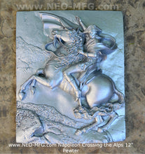 Load image into Gallery viewer, History Napoleon Crossing the Alps Artifact Carved Sculpture Statue wall high relief plaque www.Neo-Mfg.com 12&quot;
