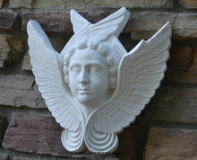 Load image into Gallery viewer, Angel Wings bust wall sculpture statue plaque www.Neo-Mfg.com 13&quot;
