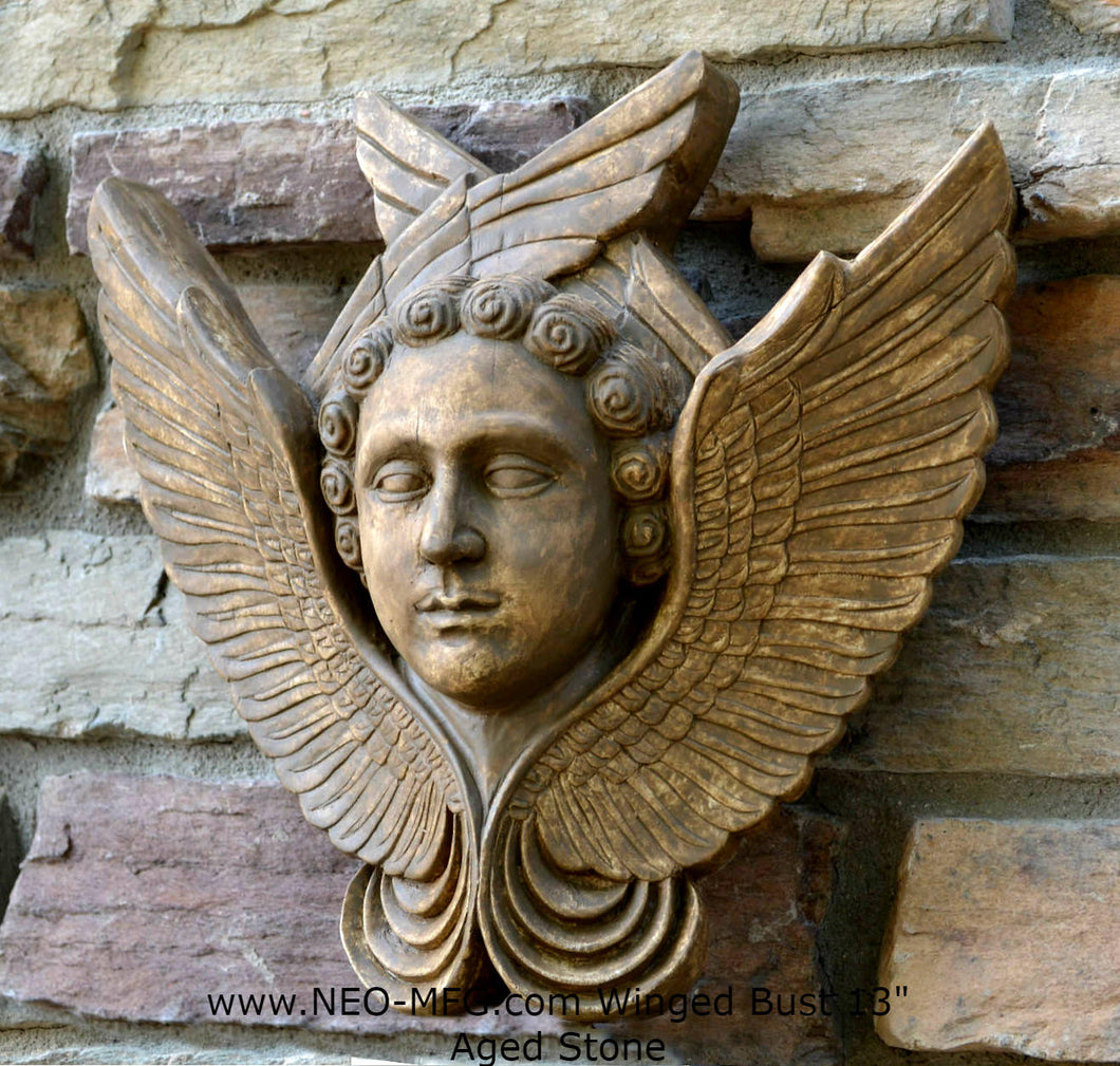 Angel Wings bust wall sculpture statue plaque www.Neo-Mfg.com 13