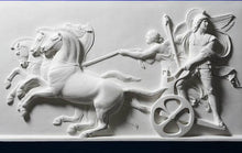 Load image into Gallery viewer, Roman Greek Chariot Thorvaldsen Alexander Great &amp; Nike Artifact Carved Sculpture Statue www.Neo-Mfg.com 12&quot; h10
