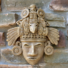 Load image into Gallery viewer, History Aztec Maya Artifact Warrior mask Sculpture Statue 11&quot; Tall www.Neo-Mfg.com
