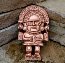 Load image into Gallery viewer, History Peru Inca Mesoamerican El Tumi Naymlap God King Sculptural wall relief plaque 12&quot; www.Neo-Mfg.com e23
