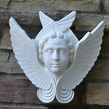 Load image into Gallery viewer, Angel Wings bust wall sculpture statue plaque www.Neo-Mfg.com 13&quot;
