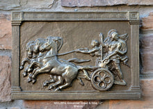 Load image into Gallery viewer, Roman Greek Chariot Thorvaldsen Alexander Great &amp; Nike Artifact Carved Sculpture Statue www.Neo-Mfg.com 12&quot; h10
