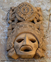 Load image into Gallery viewer, History Aztec Maya Artifact mask Sun Stone &amp; Serpents Sculpture Statue 10&quot; Tall www.Neo-Mfg.com
