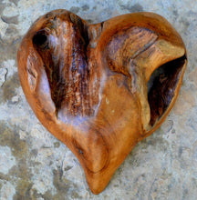 Load image into Gallery viewer, Solid Aged wood Heart wall home decor sculpture 10&quot; www.NEO-MFG.com - 1 of a kind - Love
