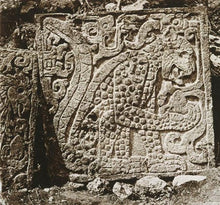 Load image into Gallery viewer, Aztec Mayan Jaguar Balam Cat sculpture Wall plaque carving 7&quot; www.Neo-Mfg.com b15
