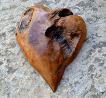 Load image into Gallery viewer, Solid Aged wood Heart wall home decor sculpture 17&quot; x 14&quot; www.NEO-MFG.com - 1 of a kind - Love
