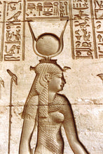 Load image into Gallery viewer, History Egyptian Goddess Hathor Dendera Sculptural wall relief www.Neo-Mfg.com 11&quot; Cow home decor art e9
