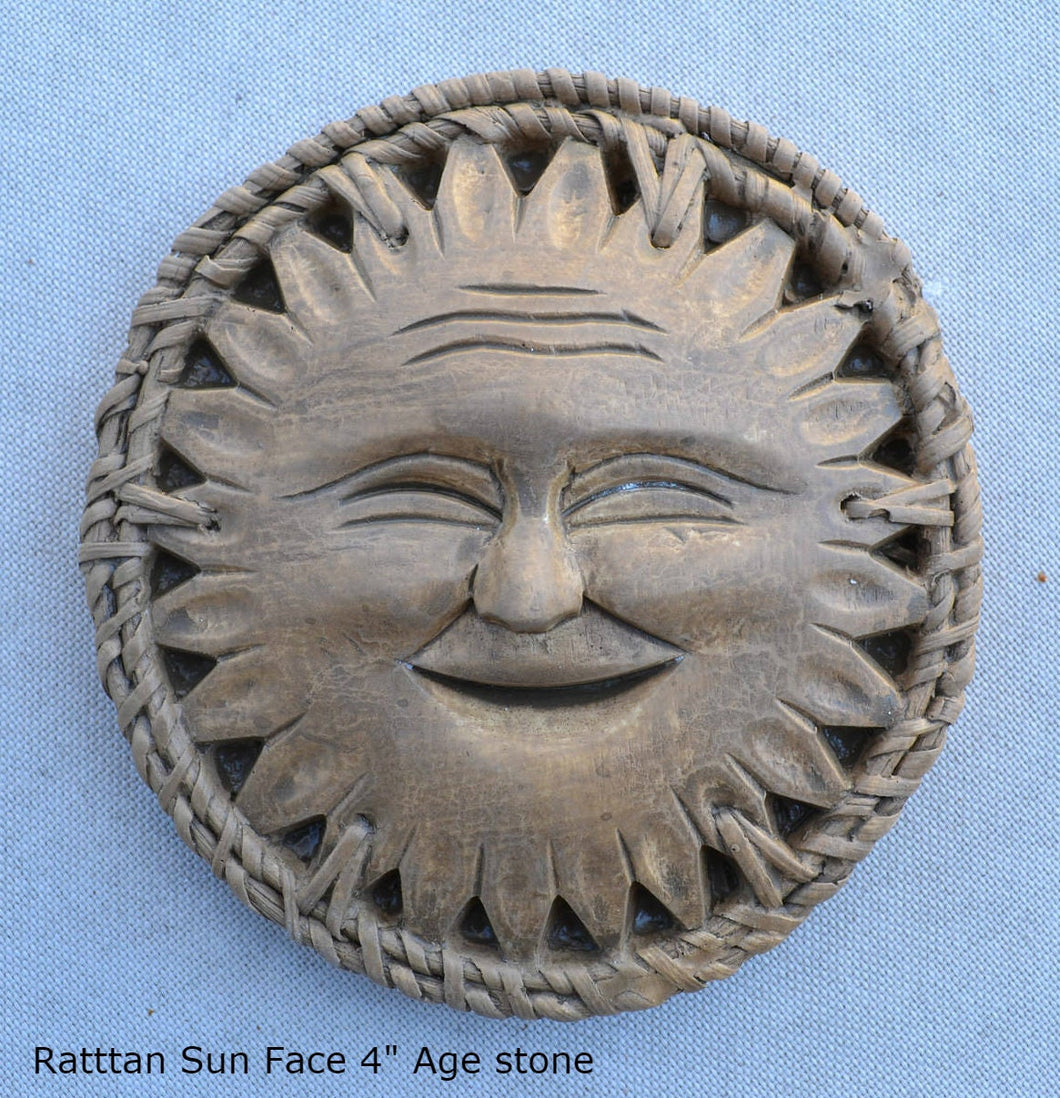 Celestial Sun Rattan Face Pendant Sculpture Wall plaque art decor www.NEO-MFG.com 4