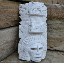 Load image into Gallery viewer, History Aztec Maya Artifact mask Chacmool Sculpture Statue 8.5&quot; Tall www.Neo-Mfg.com home decor art
