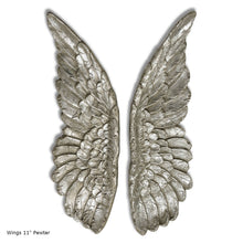 Load image into Gallery viewer, Angel Wings Aged wall sculpture statue plaque www.Neo-Mfg.com 11&quot; p6
