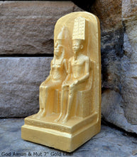 Load image into Gallery viewer, Egyptian God Amun &amp; Mut Sculpture museum reproduction art 7&quot; www.Neo-Mfg.com home decor
