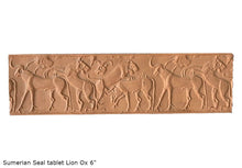 Load image into Gallery viewer, Sumerian Seal tablet Plaque Hieroglyphics wall plaque art 6&quot; www.Neo-Mfg.com
