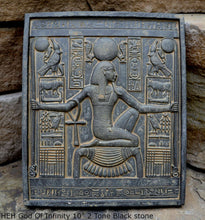 Load image into Gallery viewer, Egyptian HEH God Of Infinity Tutankhamen Fragment Plaque Wall Frieze 10&quot; tall www.NEO-MFG.com d10
