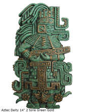 Load image into Gallery viewer, Aztec Mayan Deity Sculptural wall relief plaque 14&quot; www.Neo-Mfg.com home decor L16
