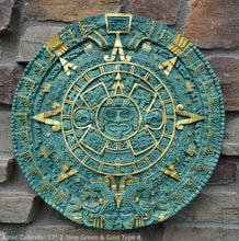 Load image into Gallery viewer, History MAYAN AZTEC CALENDAR Sculptural wall relief plaque 17&quot; www.Neo-Mfg.com
