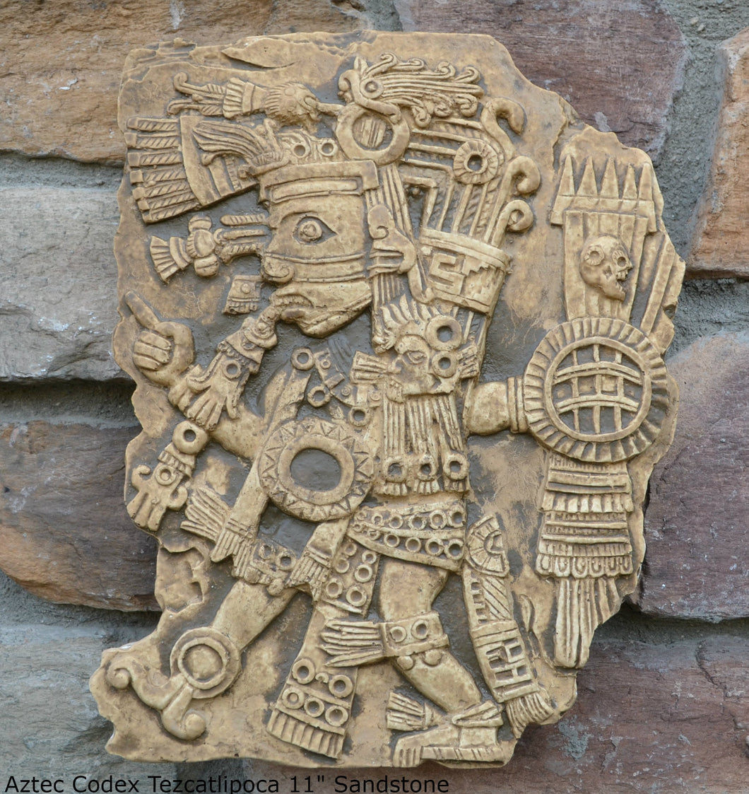 History Aztec Maya Artifact Carved Tezcatlipoca Sculpture Statue 11