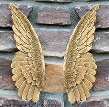 Load image into Gallery viewer, Angel Wings Aged wall sculpture statue plaque www.Neo-Mfg.com 11&quot; p6
