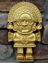 Load image into Gallery viewer, History Peru Inca Mesoamerican El Tumi Naymlap God King Sculptural wall relief plaque 12&quot; www.Neo-Mfg.com e23
