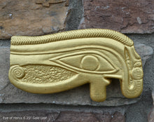 Load image into Gallery viewer, Egyptian Udjat Eye of Horus fragment sculpture carving art 6.25&quot; www.Neo-Mfg.com home decor museum replica
