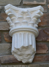 Load image into Gallery viewer, Roman Greek Wall Corinthian Column plaque Fragment relief www.Neo-Mfg.com 16&quot; each
