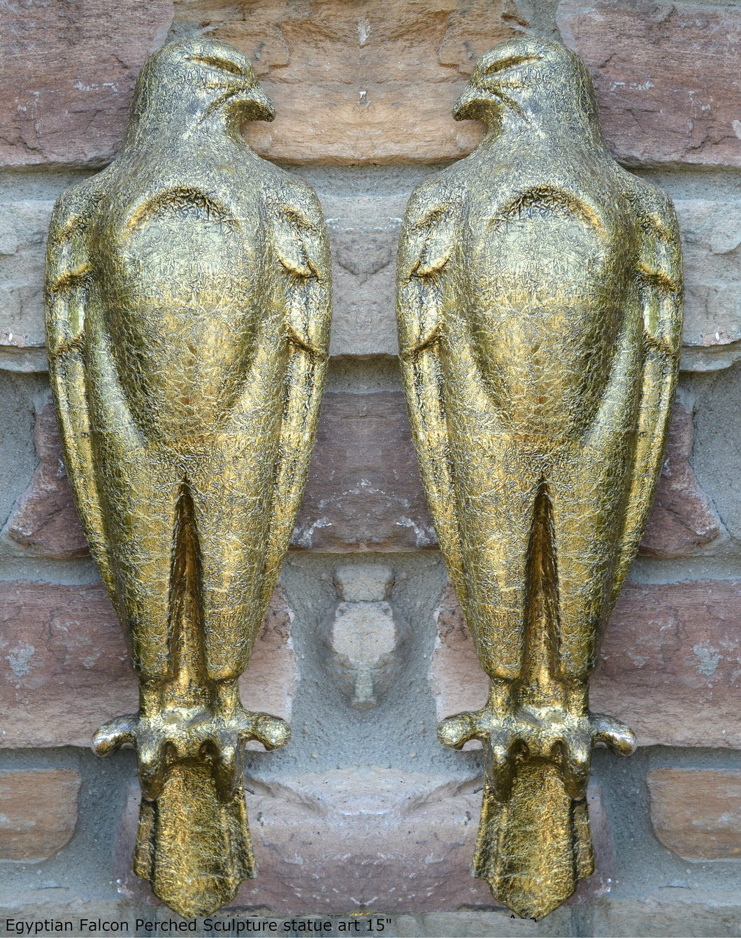 Egyptian Falcon Perched Sculpture statue art 15