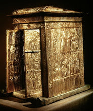 Load image into Gallery viewer, History Egyptian King Tutankhamun Tut Golden Shrine Great Enchantress Right side Sculpture 4.5&quot; www.Neo-Mfg.com Museum Reproduction k4
