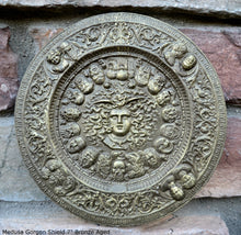 Load image into Gallery viewer, History Medusa Shield Artifact Carved Sculpture Statue 7&quot; www.Neo-Mfg.com b10
