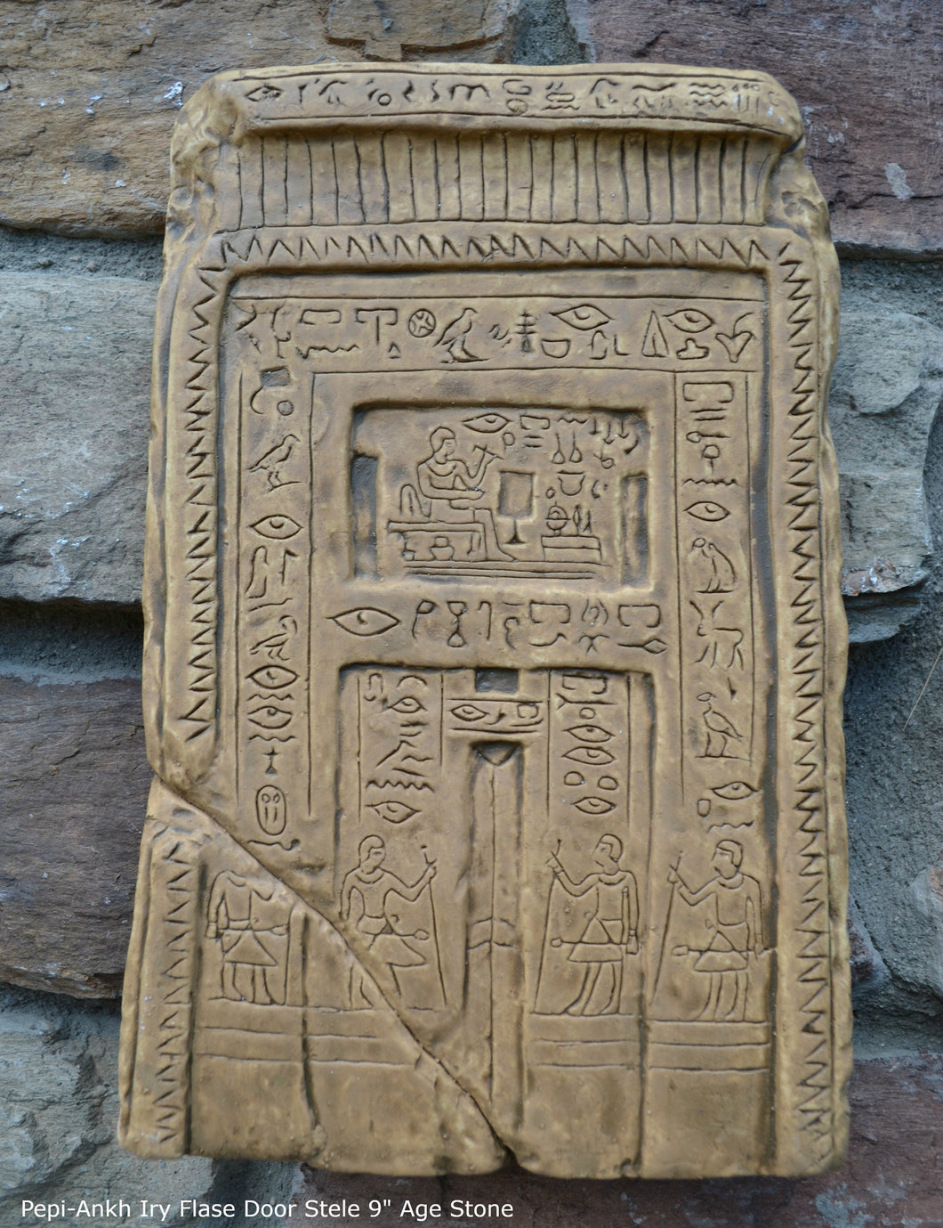 History Egyptian False Door Tomb Pepi-Ankh Iry Sculptural wall relief www.Neo-Mfg.com 9