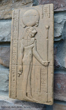 Load image into Gallery viewer, History Egyptian Sekhmet Kom Ombo Temple Sculptural wall relief www.Neo-Mfg.com 14&quot;
