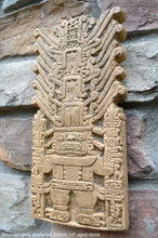 Load image into Gallery viewer, Incan Peruvian stela Raimondi Chavín Sculptural wall relief plaque 10&quot; www.Neo-Mfg.com home decor j9
