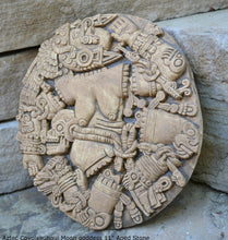 Load image into Gallery viewer, History Aztec Maya Artifact Coyolxauhqui Moon goddess wall relief Sculpture 11&quot; Tall www.Neo-Mfg.com home decor art n3
