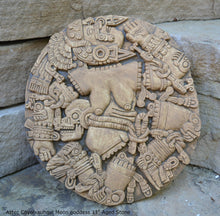 Load image into Gallery viewer, History Aztec Maya Artifact Coyolxauhqui Moon goddess wall relief Sculpture 11&quot; Tall www.Neo-Mfg.com home decor art n3
